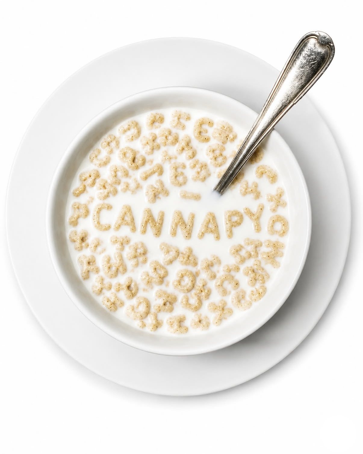 Cereal bowl spelling CANNAPY